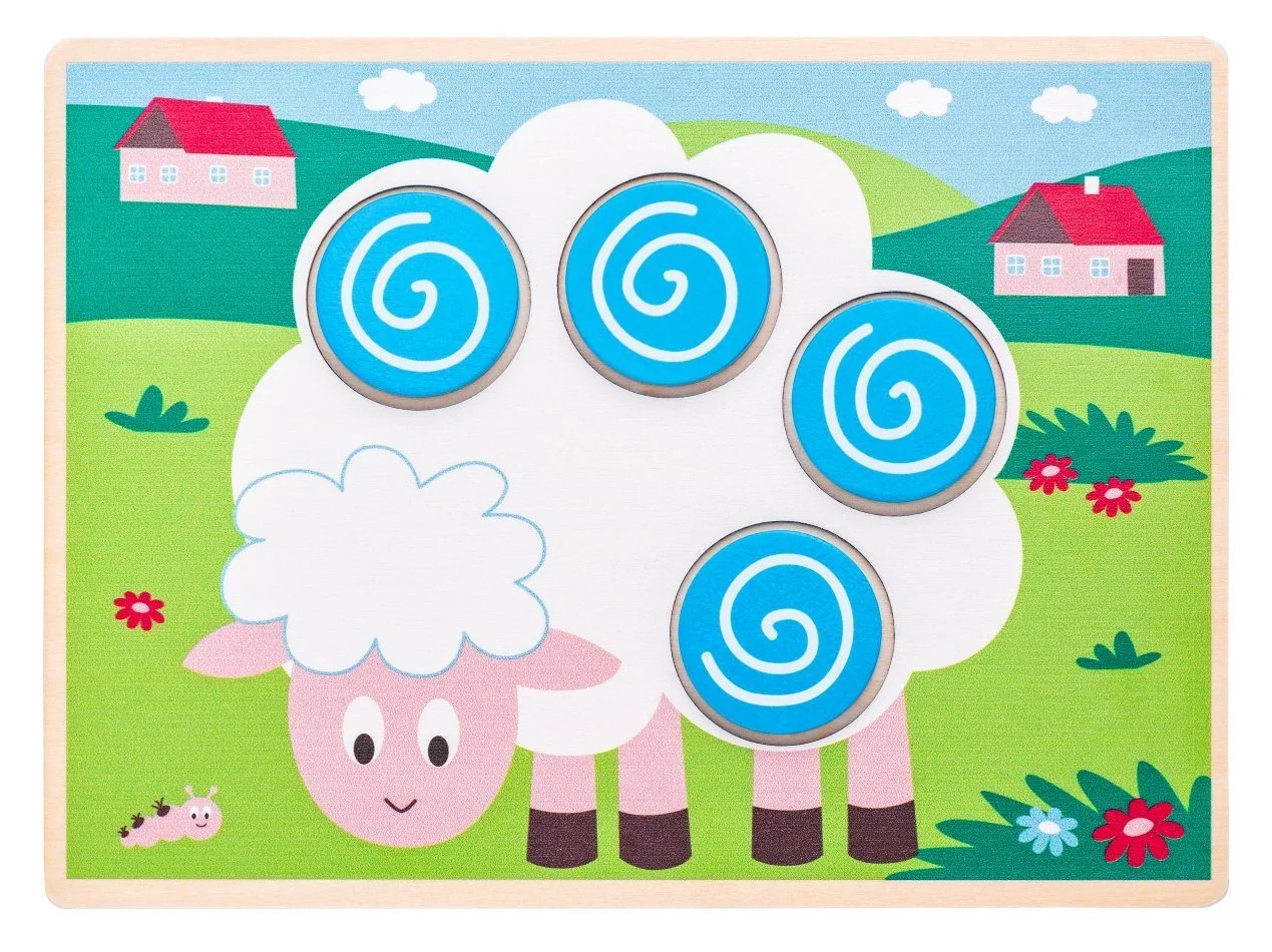 WOODYLAND Lernspielzeug aus Holz Legespiel Sortierspiel 10 Legetafeln