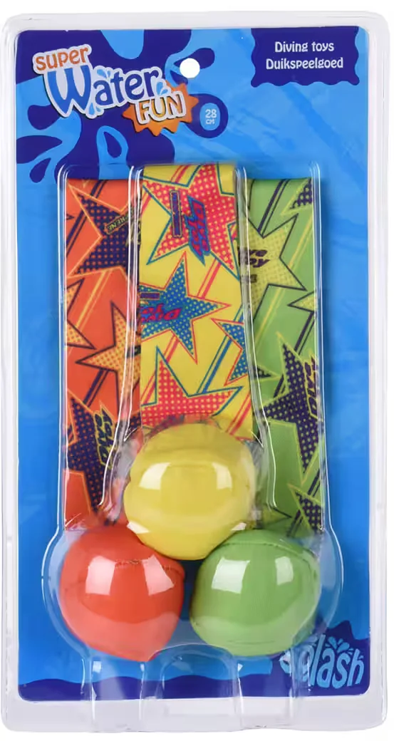 KOOPMAN Wasserball 3er Set für Kinder, Neopren Wurfbälle 28x5 cm