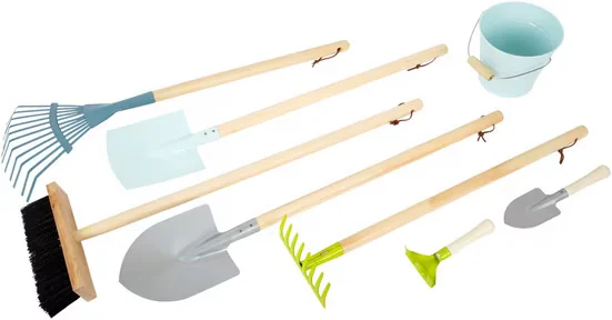 SMALL FOOT Kinder Gartenset Gartenwerkzeug-Set groß