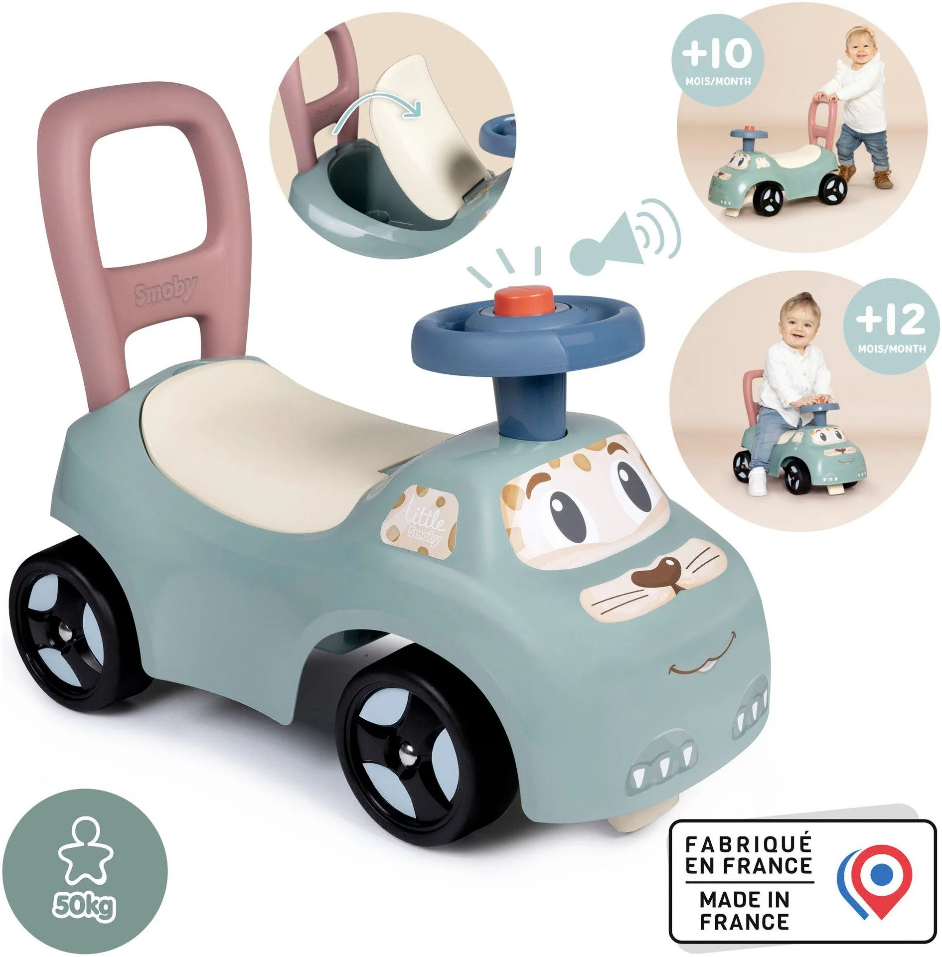 SMOBY Little Smoby Rutscherauto Kinderfahrzeug
