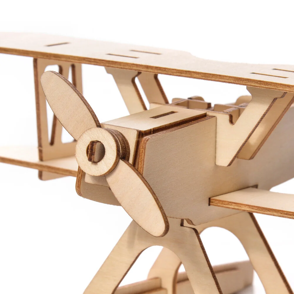 3D Holzpuzzle Flugzeug Modellbausatz Little Story D016