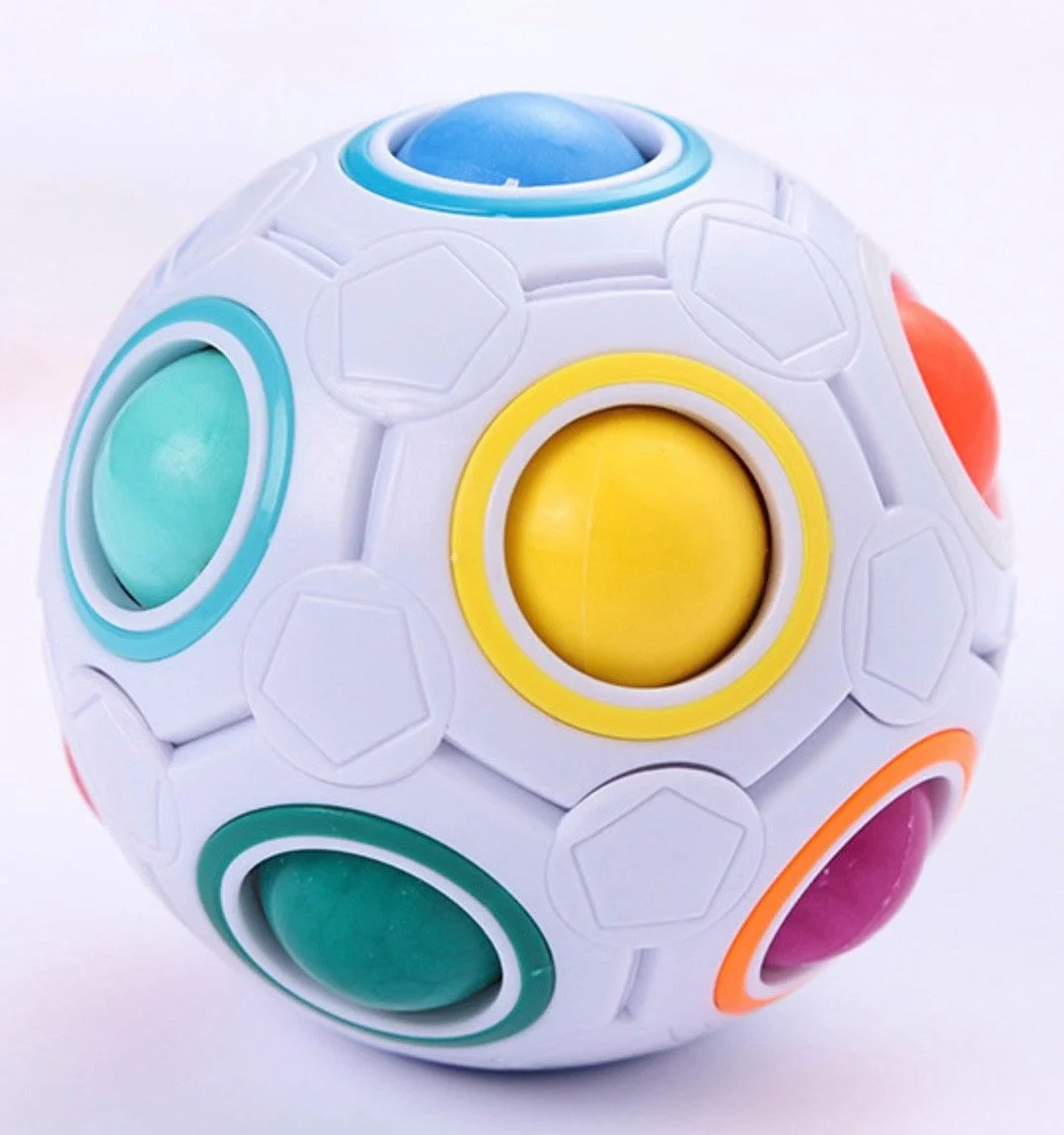 PRECORN Regenbogenball – Magic Puzzle Ball & Fidget Anti-Stress-Spielzeug