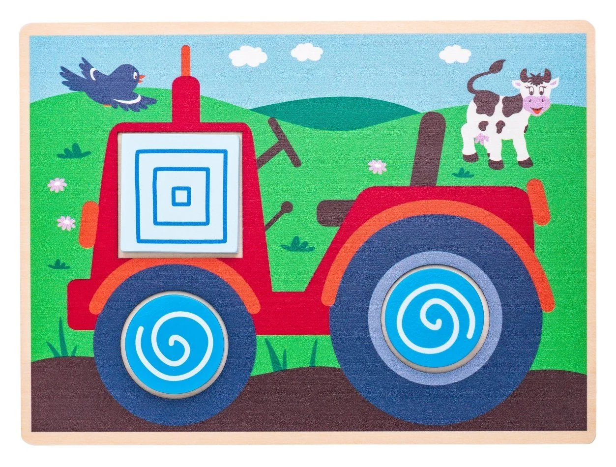 WOODYLAND Lernspielzeug aus Holz Legespiel Sortierspiel 10 Legetafeln