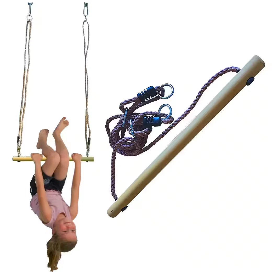 LOGGYLAND Trapezschaukel Holztrapez 58 cm Turntrapez unbehandelt