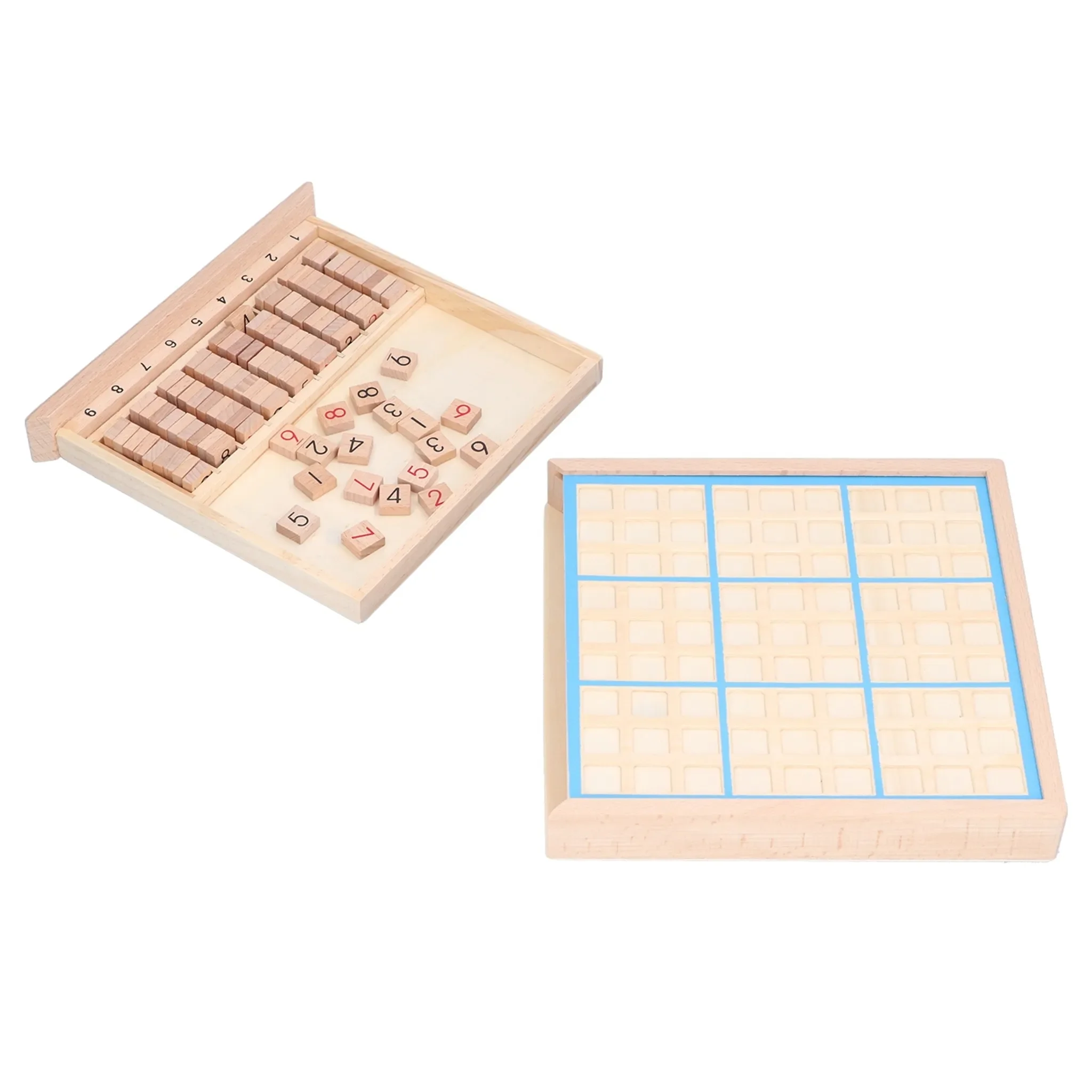 Holz-Mathe-Puzzle-Brettspiel – Zahlen- & Logiktraining für Kinder