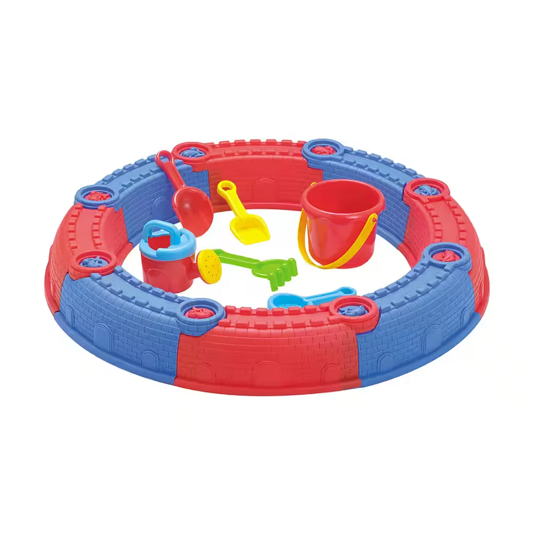 TIKTAKTOO Sandform-Set 19-tlg. runder Mini-Sandkasten für Balkon