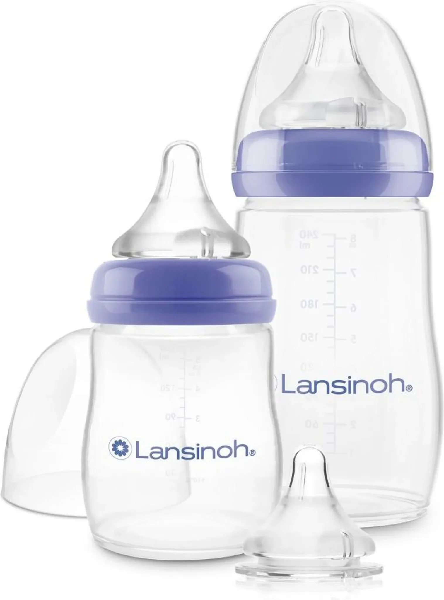 Lanisnoh Starter-Set mit 2 PP Babyflaschen 160 ml und 240 ml