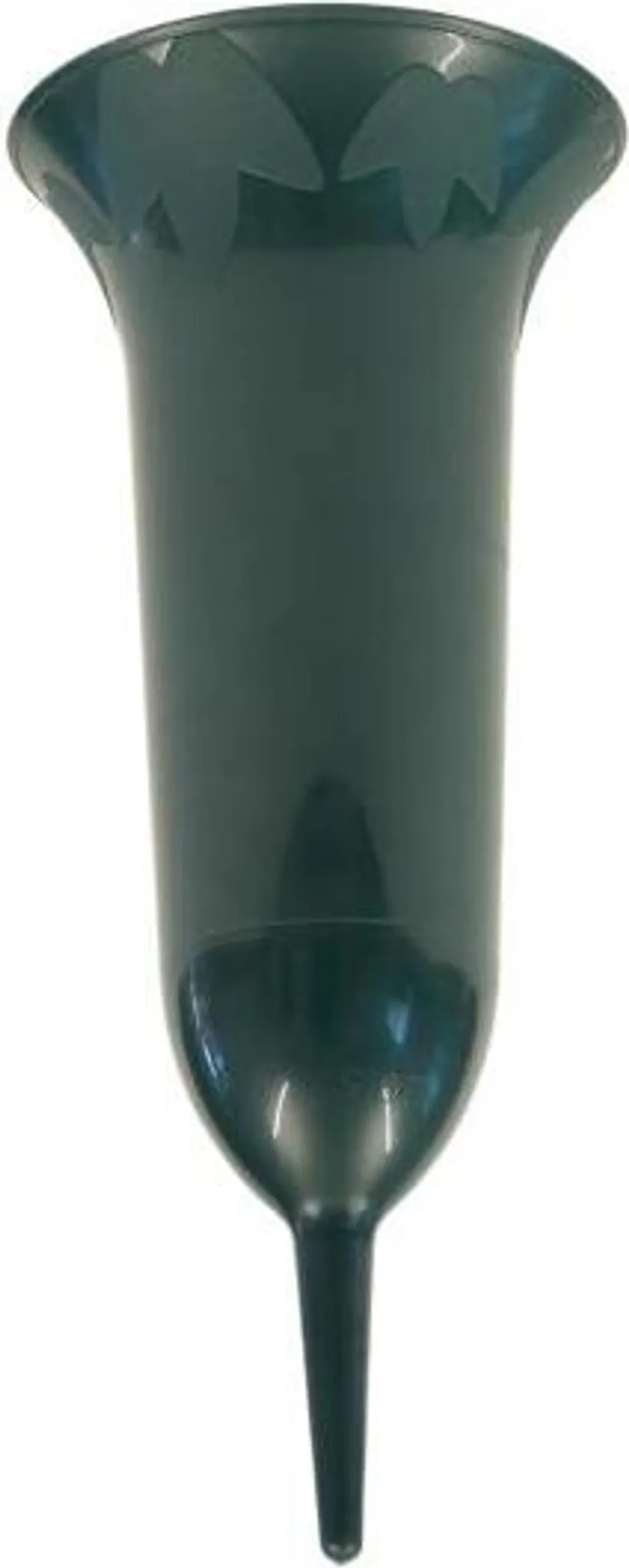 Grabvase „PP“ aus Kunststoff – Grün, Ø 11,2 cm, Höhe 26 cm