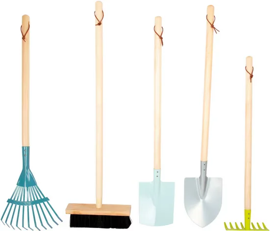 SMALL FOOT Kinder Gartenset Gartenwerkzeug-Set groß