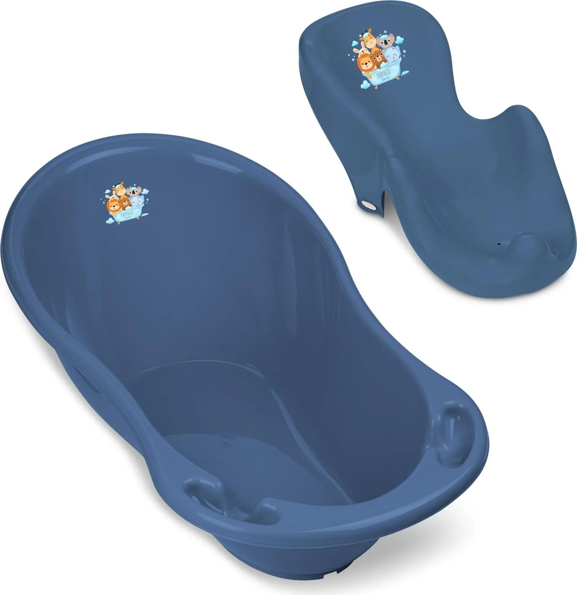 BABYKAJO Babybadewanne Set mit Badewannensitz 0-24 Monate Antirutsch