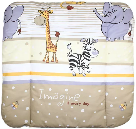 PRIMAWELA Wickelauflage für Wickeltisch Baby Safari Motiv