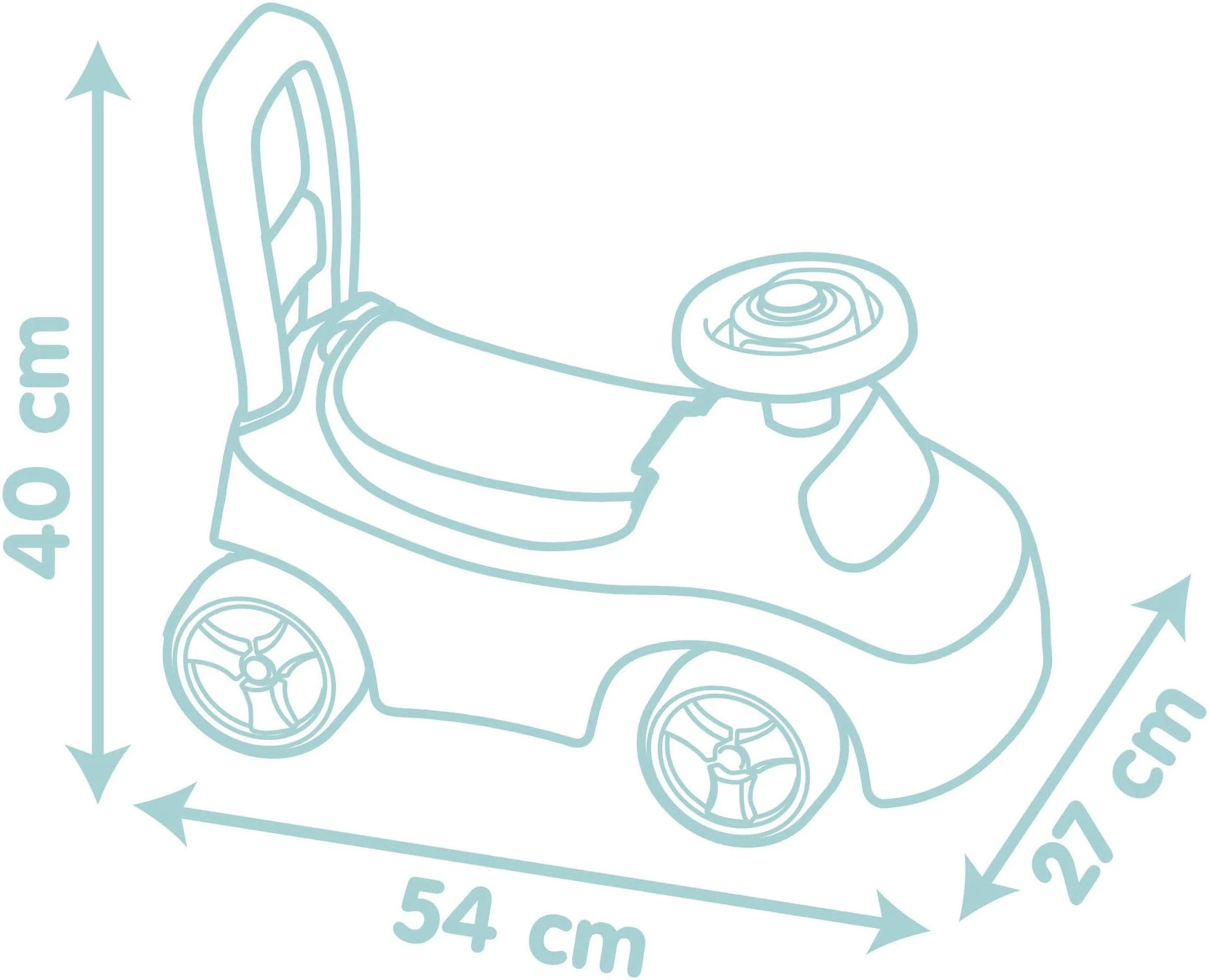 SMOBY Little Smoby Rutscherauto Kinderfahrzeug