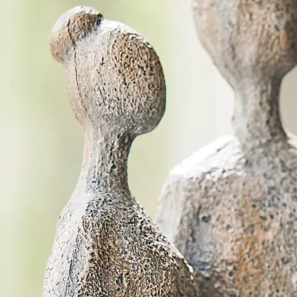 MIRABEAU Dekofigur Skulptur Teslin antikgrau
