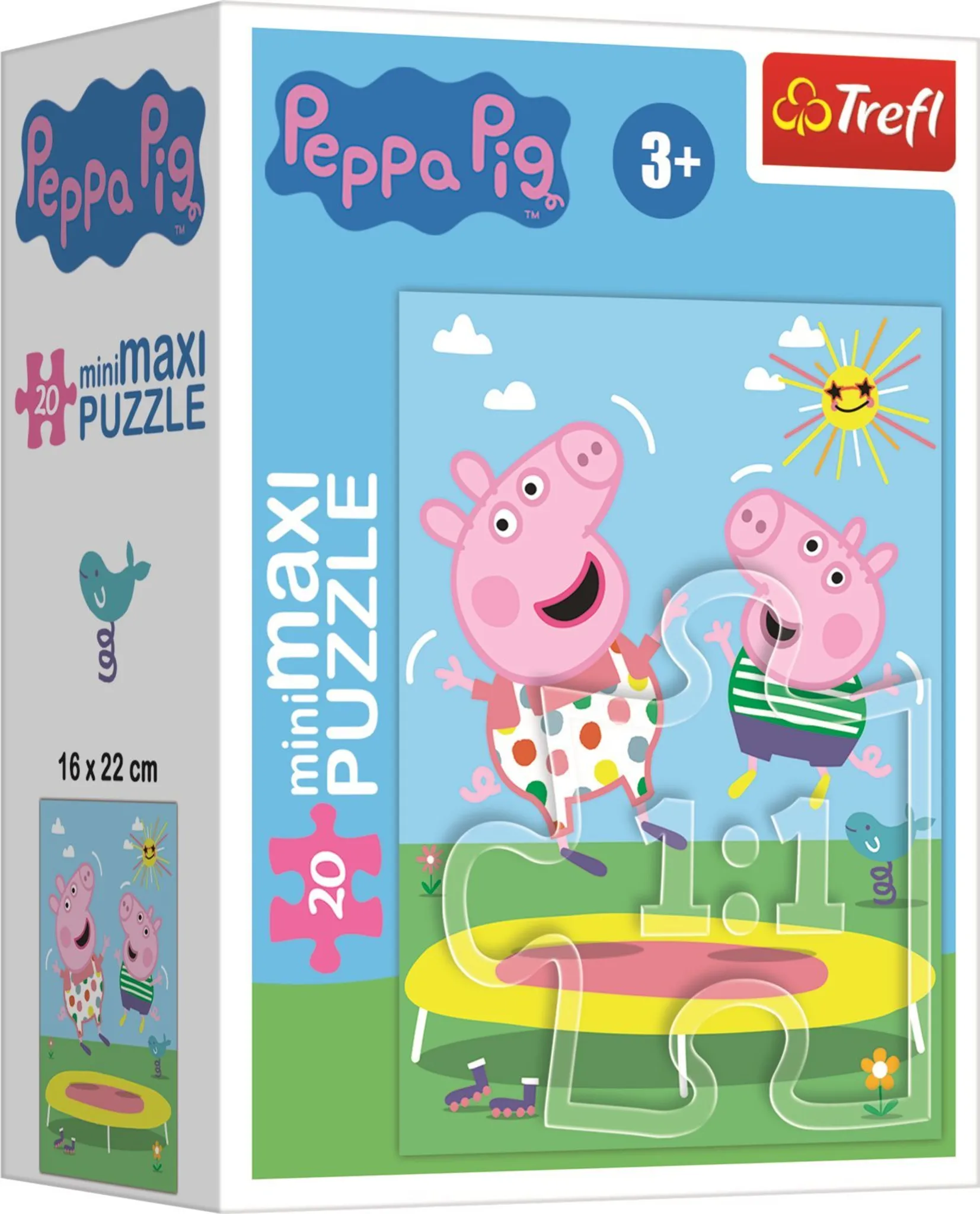 Trefl Puzzle „Peppa Pig: Auf dem Trampolin“ – 20 Teile