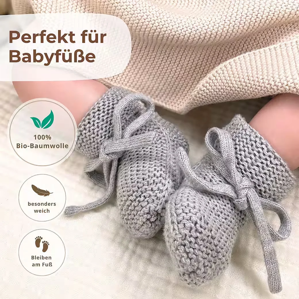 DIKOS Kuscheltuch Schmusehase Söckchen Bio Baumwolle Geschenkset Baby
