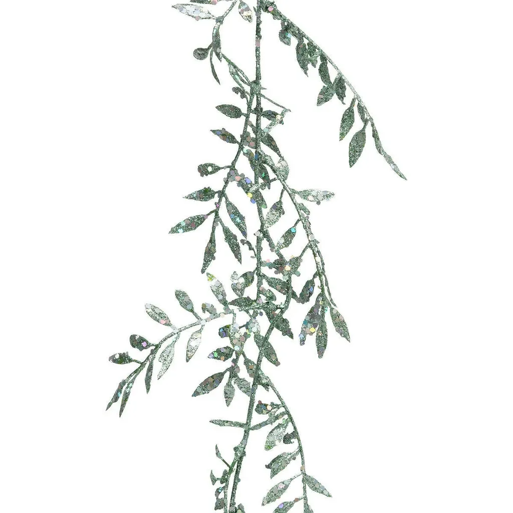 Atmosphera Blättergirlande grün silber 180 cm Deko