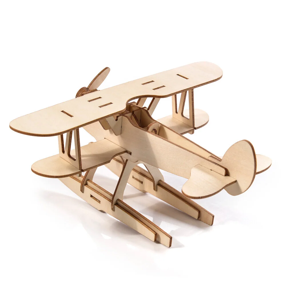 3D Holzpuzzle Flugzeug Modellbausatz Little Story D016