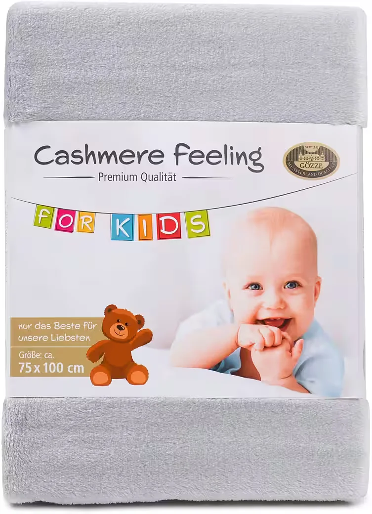 GÖZZE Kinderdecke Premium Cashmerefeeling kuschelig weich