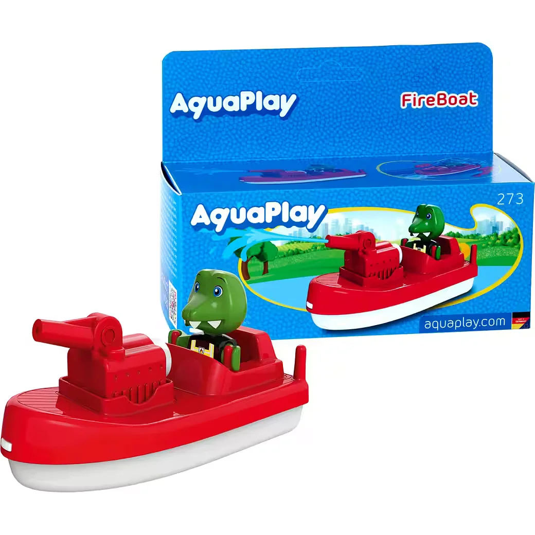 AQUAPLAY FireBoat Feuerwehrboot Badespielzeug für Badewanne