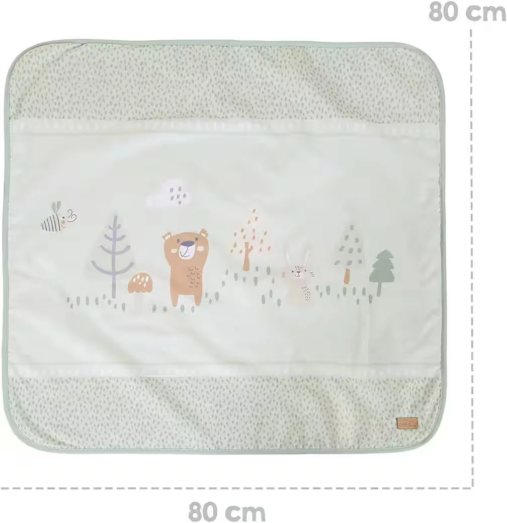 ROBA Babydecke Woodland Buddies weiche Kuscheldecke für Babys