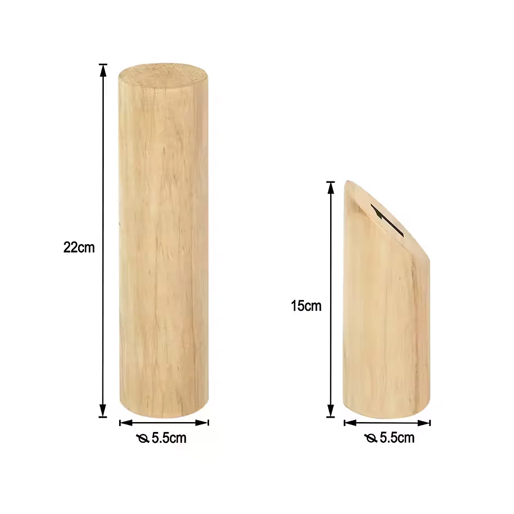 FIVMEN Kubb Wikingerspiel aus Kiefernholz - Outdoor Holz Wurfspiel