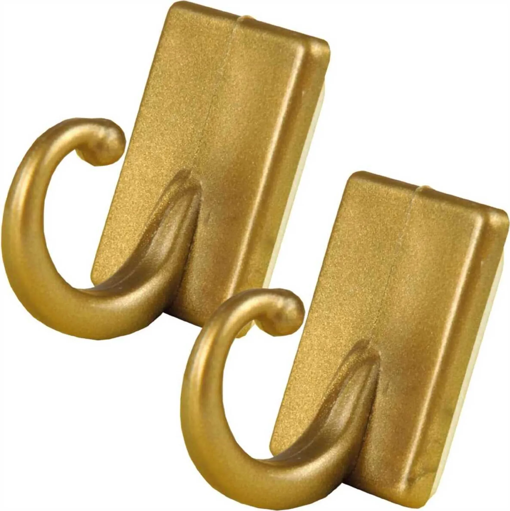 Raffhaken 2er Pack Gold – Selbstklebend, Messingoptik