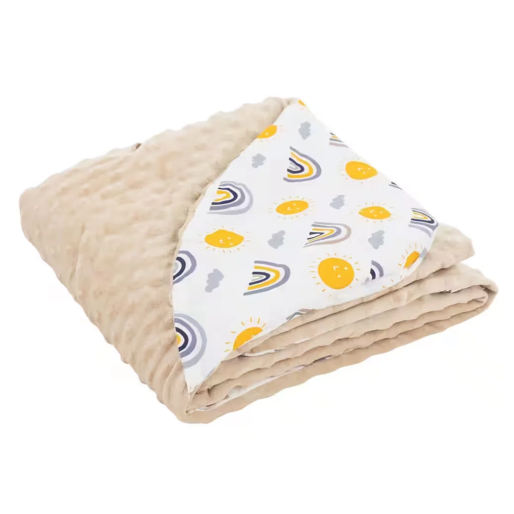 JOYZ Einschlagdecke Kuscheldecke Baby Kapuze Baumwolle doppelseitig