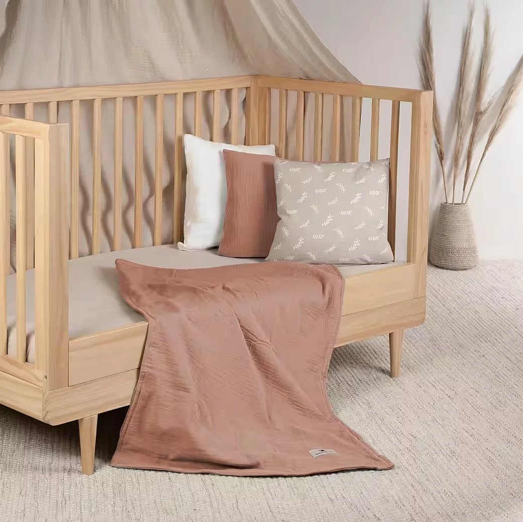 JULIUS ZÖLLNER Babydecke Musselin 70x100 cm Dune Kuscheldecke