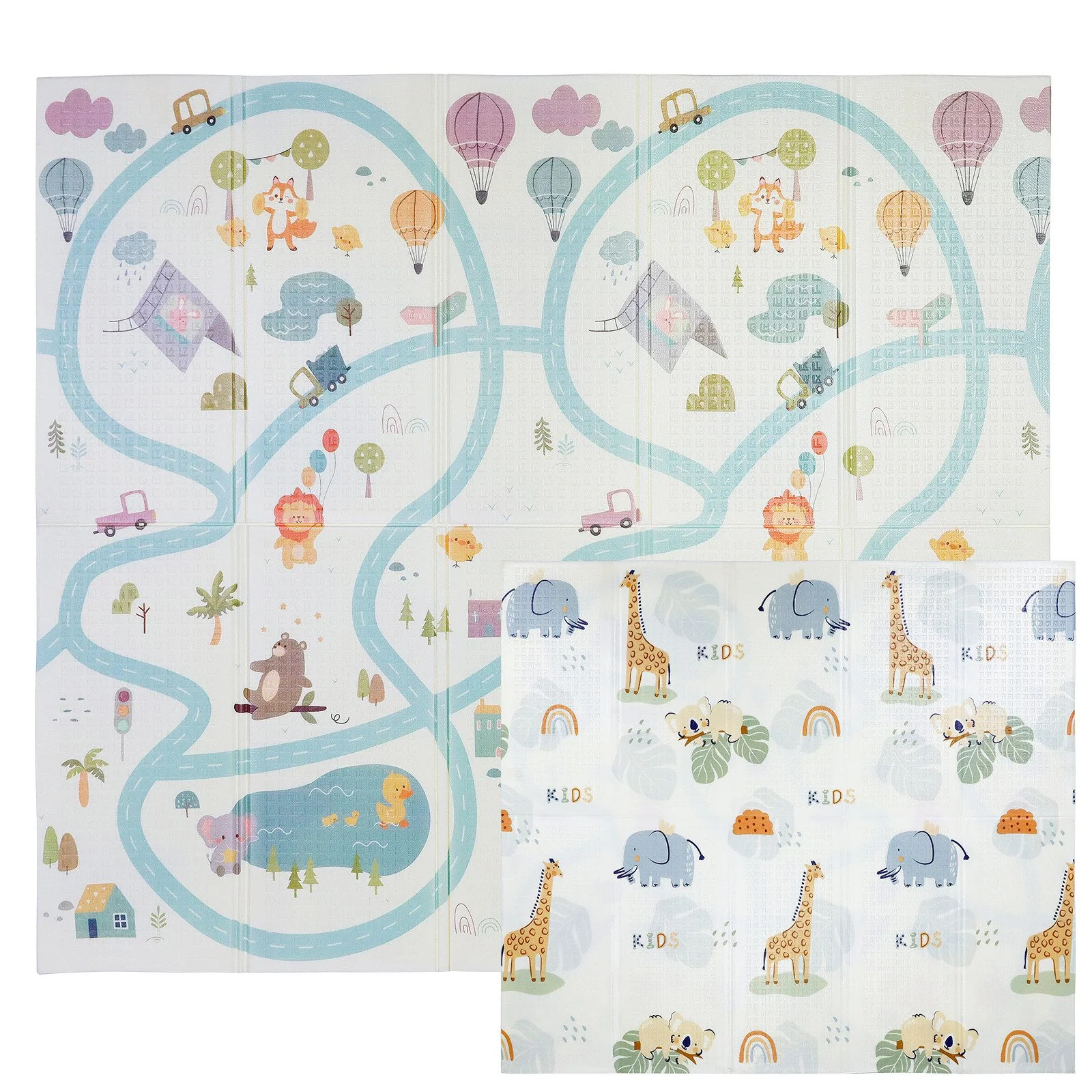 CCLIFE Baby Krabbelmatte Spielmatte, faltbar klappbar wasserdicht