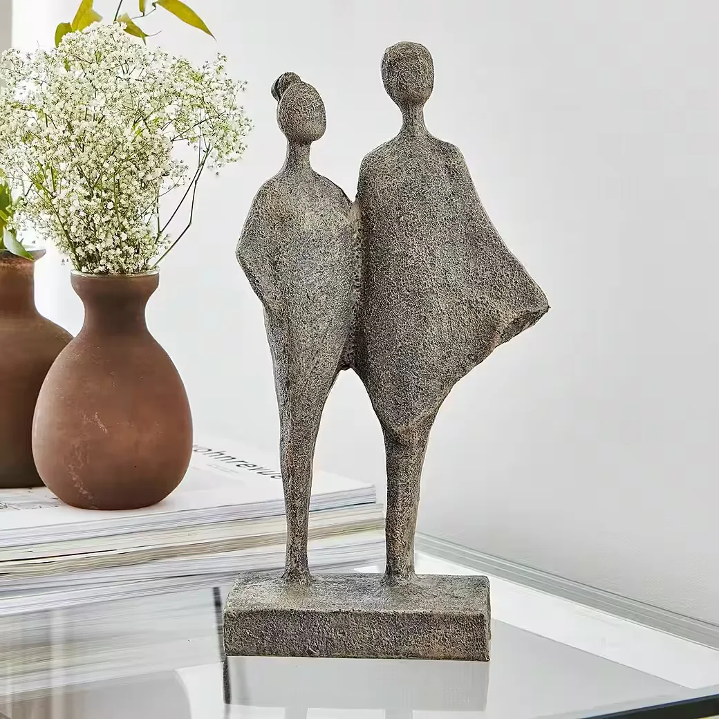 MIRABEAU Dekofigur Skulptur Teslin antikgrau