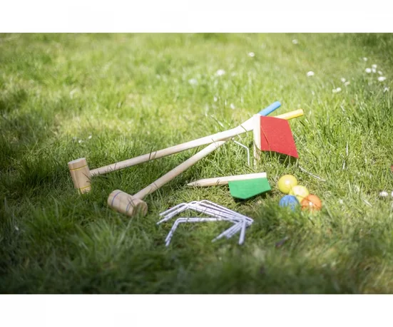 EICHHORN Krocket Set aus Holz für Kinder Outdoor Lernspielzeug